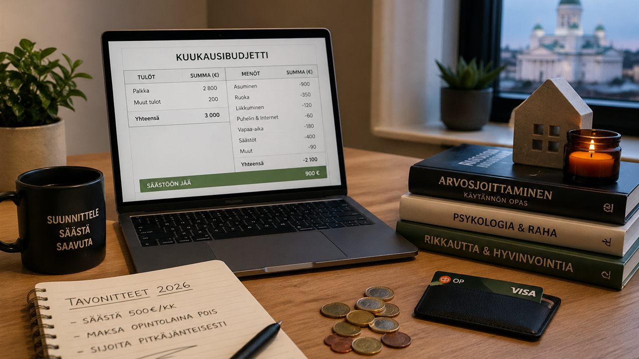 Rahanhallinta Suomessa - budjetointi, säästäminen ja sijoittaminen